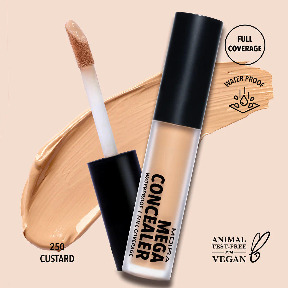 Mega Concealer Waterproof - 250 Custard