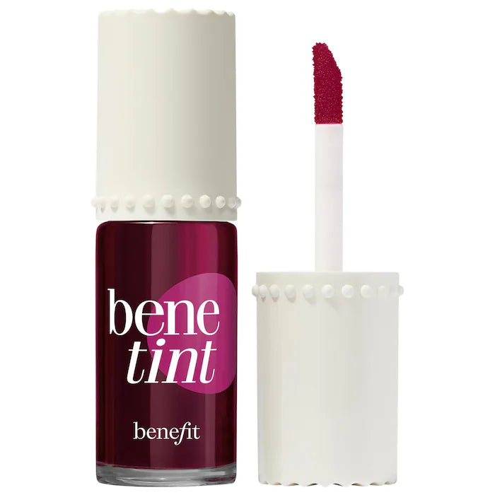 Raspberry - Benetint Lip & Cheek Stain Sheer Buildable Liquid Blush Tint