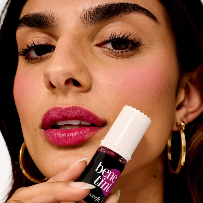 Raspberry - Benetint Lip & Cheek Stain Sheer Buildable Liquid Blush Tint