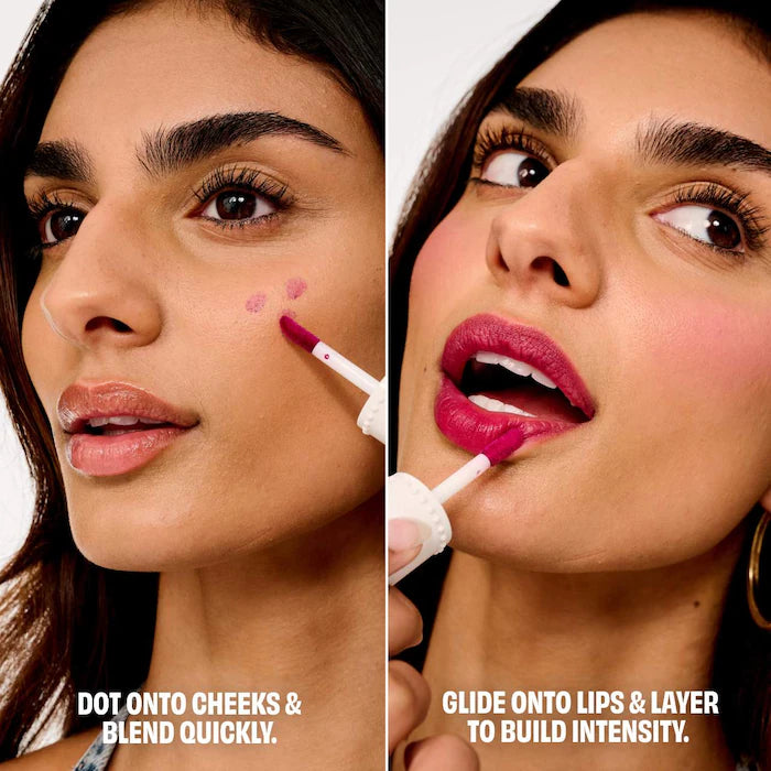 Raspberry - Benetint Lip & Cheek Stain Sheer Buildable Liquid Blush Tint