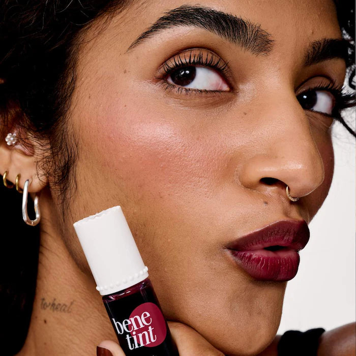 Dark Cherry - Benetint Lip & Cheek Stain Sheer Buildable Liquid Blush Tint