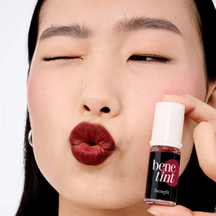 Dark Cherry - Benetint Lip & Cheek Stain Sheer Buildable Liquid Blush Tint