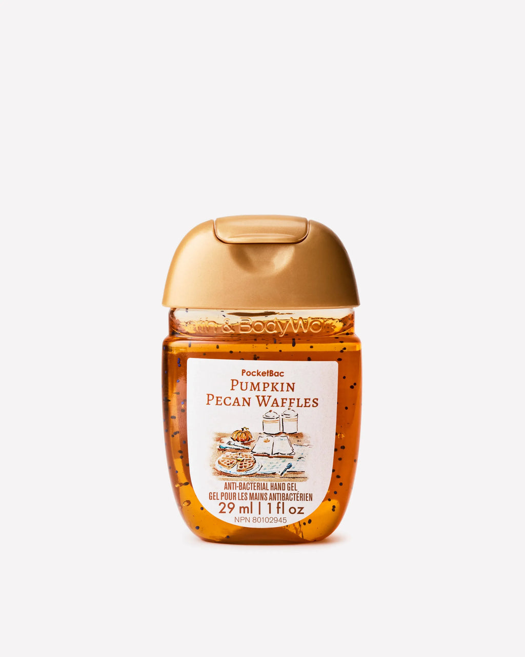 Pumpkin Pecan Waffles - Gel Antibacterial - PocketBac Hand Sanitizer