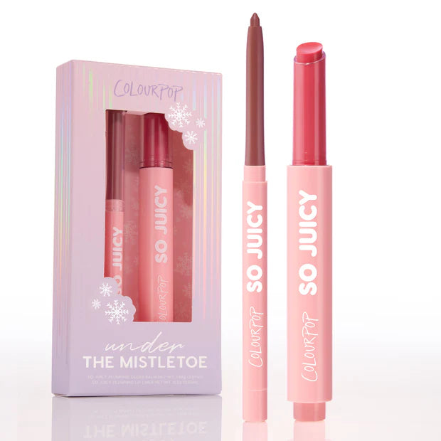 Under The Mistletoe - Pink Plumping Gloss balm & lip liner kit